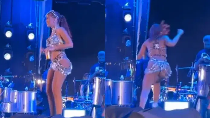 Fã invade show Anitta