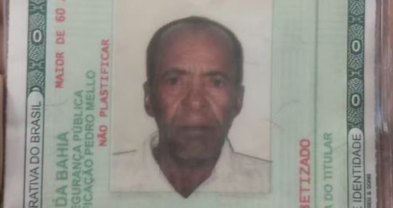 Idoso morre esmagado