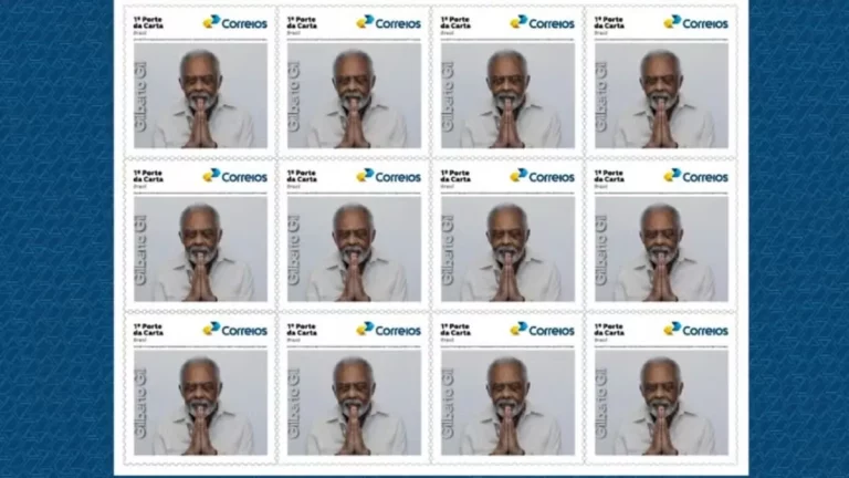Gilberto Gil nos selos dos Correios