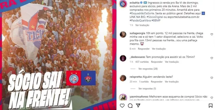 ingressos esgotados BAVI