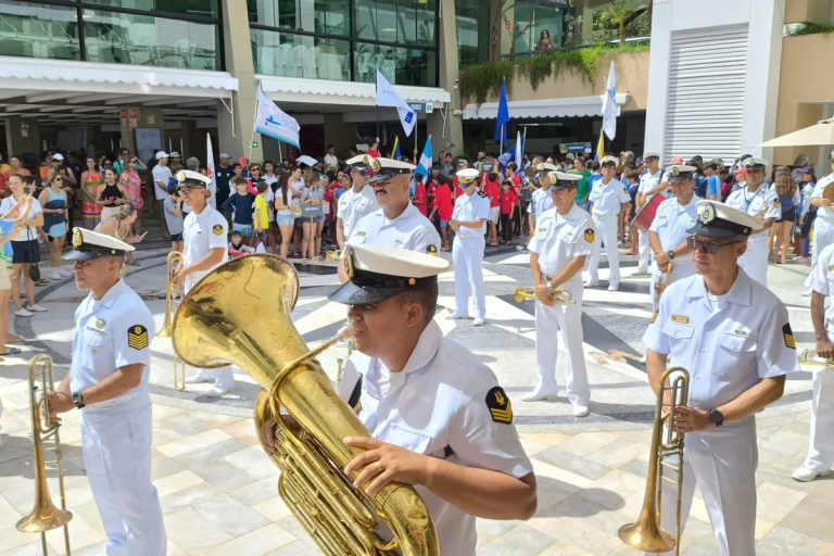 Cerimônia de abertura do 50º Campeonato N/NE de Optimist em Salvador