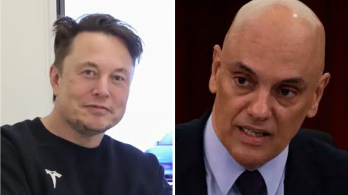 Elon Musk e Alexandre de Moraes