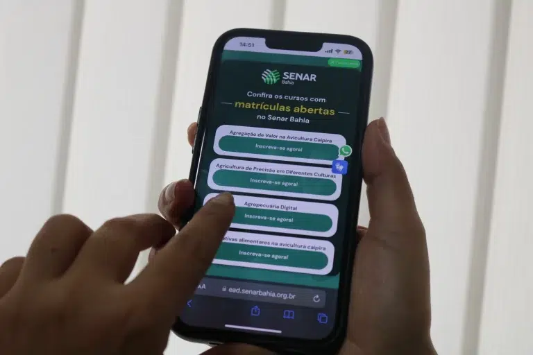 Senar Bahia abre 3.000 vagas em cursos gratuitos