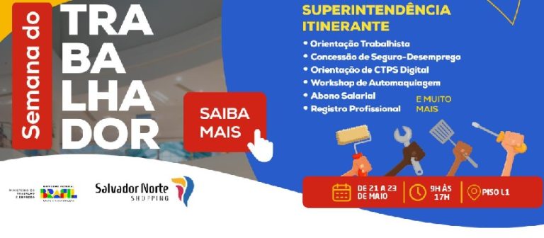 Ministério do Trabalho oferece atendimento itinerante em Shoppings de Salvador