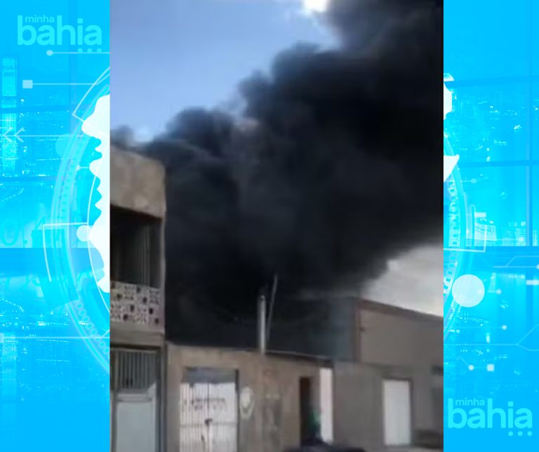 Idoso de 75 anos sofre queimaduras após casa pegar fogo em Feira de Santana