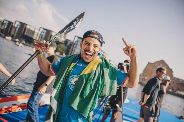 Baiano David Leão é campeão mundial no ISA World na Dinamarca