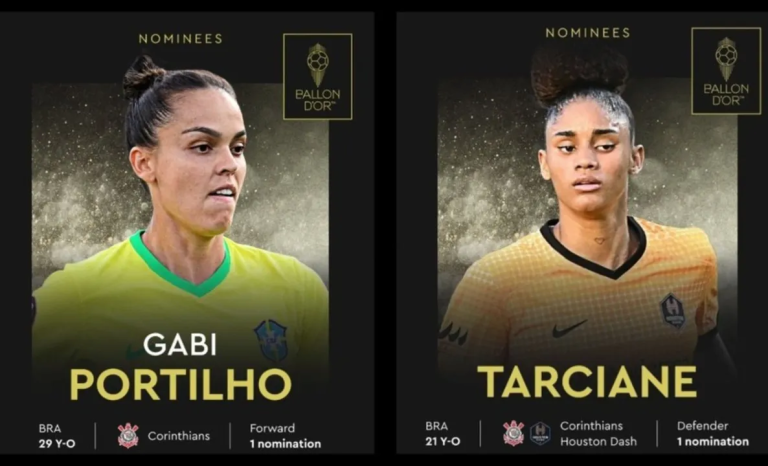 Gabi Portilho e Tarciane entre as melhores do mundo na Bola de Ouro