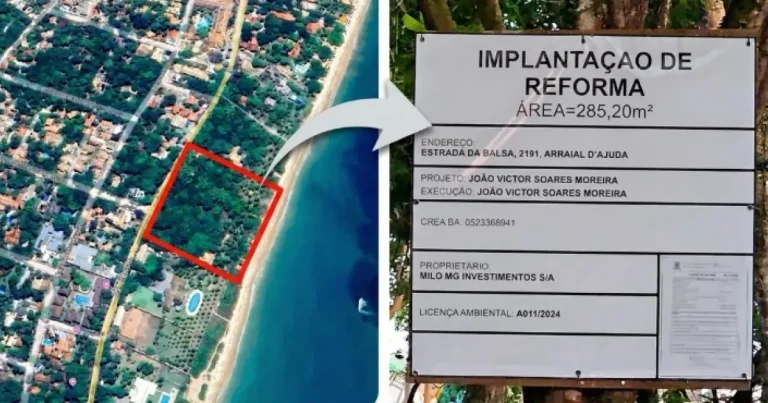 Família Vorcaro é ligada a obra irregular em área de restinga na Bahia