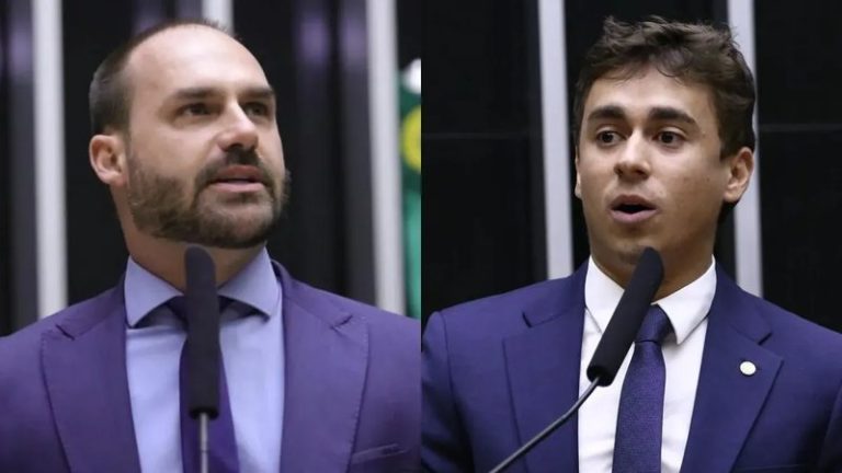 Eduardo Bolsonaro ignora apelo de Flávio e volta a criticar Nikolas Ferreira nas redes
