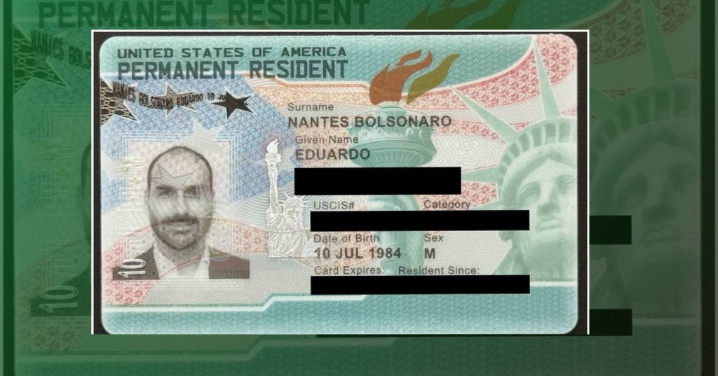 Governo Trump concede green card a Eduardo Bolsonaro após condenação pelo STF 1 Governo Trump,green card a Eduardo Bolsonaro