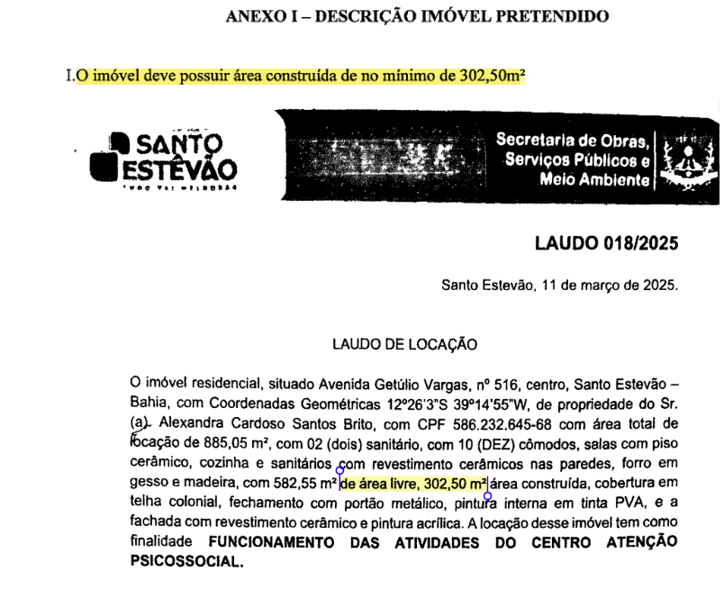 Servidora é investigada por alugar imóvel para a própria Prefeitura de Santo Estêvão 1 Prefeitura de Santo Estêvão,Servidora é investigada