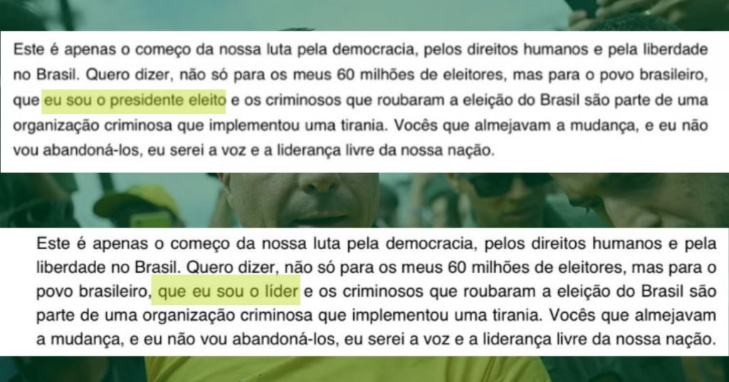 Flávio Bolsonaro retira título de “presidente eleito” de carta após derrota para Lula e corrige brasão do Brasil 1 flávio Bolsonaro,carta,líder