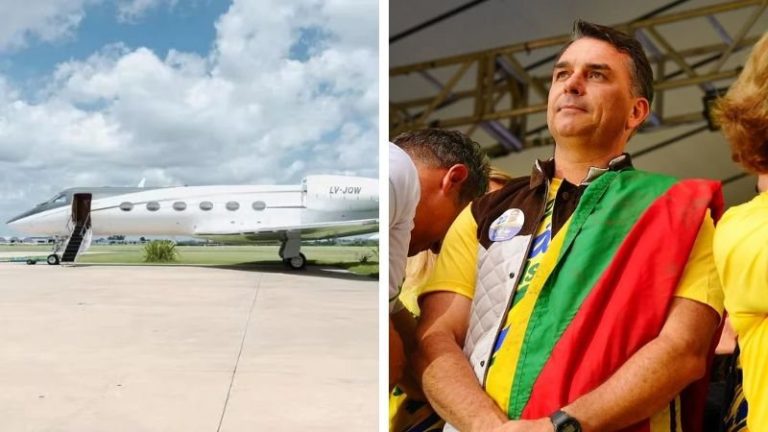 Jatinho usado por Flávio Bolsonaro para viajar aos EUA é ligado a empresário investigado por corrupção na Argentina